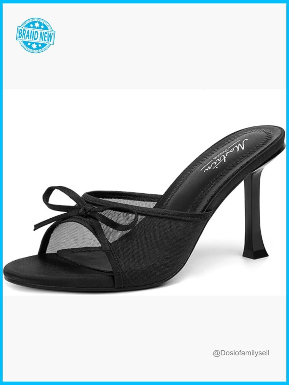 Kitten Heel Mules With Bow Elegant Vintage Stiletto Backless Sandals Party